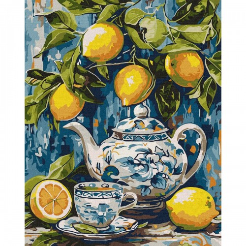 Набор для росписи "Лимоны и керамика" 40х50см. (Ідейка)