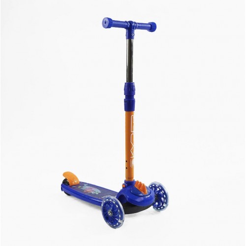 Самокат трехколесный "Skyper" (12) колеса PVC со светом, руль съемный (МІС)