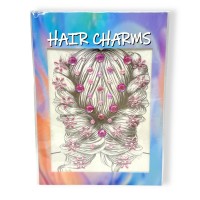 Наклейки-стразы для волос (розовый)