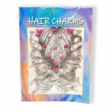 Наклейки-стразы для волос (розовый)