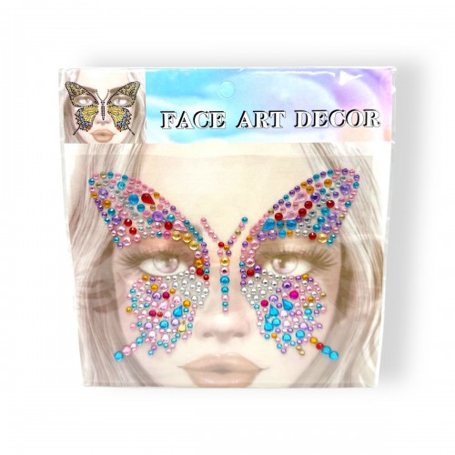 Наклейки-стразы для лица (разноцветные) (MiC)