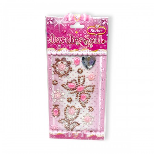 Наклейки-стразы (светло-розовый) (МІС)