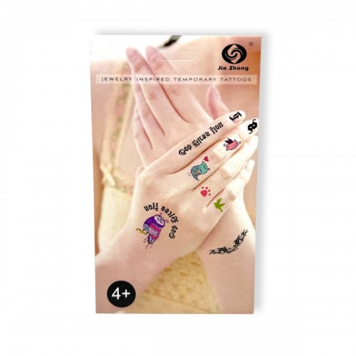 Набор временных тату 4 листа (МІС)