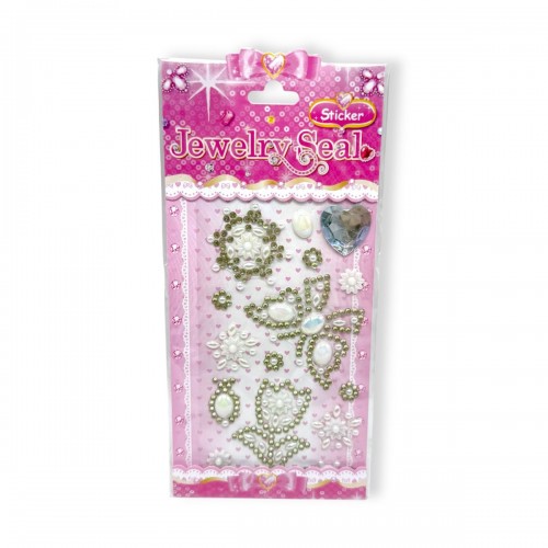 Наклейки-стразы (белый) (МІС)