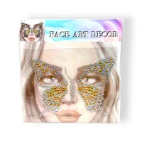 Наліпки-стрази для обличчя (золотистий)