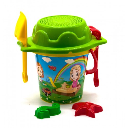 Відро велике з пісочним набором ТехноК (жовте) (Технок)