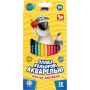 Карандаши акварельные шестигранные 12 цветов (школярик)