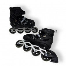 Ролики, колеса PVC розмір M (34-37) в сумці (ЧОРНІ)