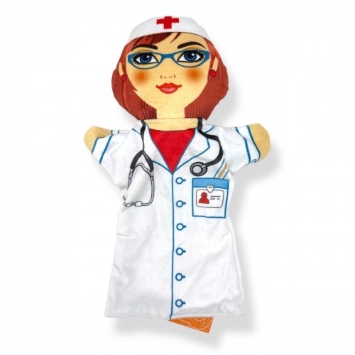 Мʼяка іграшка, (Лялька на руку "Лікар") (Копиця)