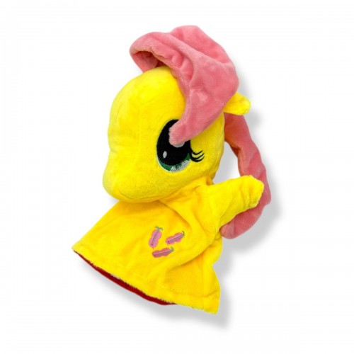 Мʼяка іграшка-рукавичка "Поні" (23см) (ЖОВТА) (kidstoys)