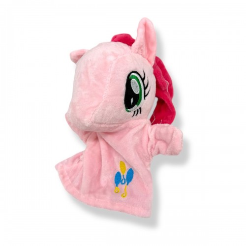 Мʼяка іграшка-рукавичка "Поні" (23см) (РОЖЕВА) (kidstoys)