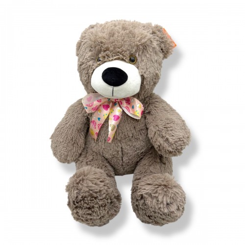 Мʼяка іграшка "Ведмедик Тедді" 60 см (СІРО-КОРИЧНЕВИЙ) (Копиця)