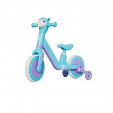 Велобег арт. TR2601 (1шт) звук, свет, вспомогательные колеса, мягкое сиденье, голубовато-фиолетовый короб.67*24*21см