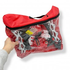 Ролики колеса PVC размер S (30-33) в сумке (КРАСНЫЕ)