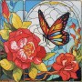 Алмазна мозаїка "Метелик літа" 30х30 см (Strateg)