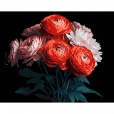 Картина по номерах на чорному фоні 