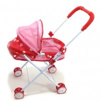 Коляска для куклы лежачая (КРАСНЫЙ)