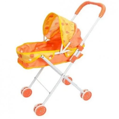 Коляска для куклы лежачая (Оранжевая) (MiC)