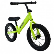 Велобег (стальной, колеса 12 дюймов надувные) зеленый