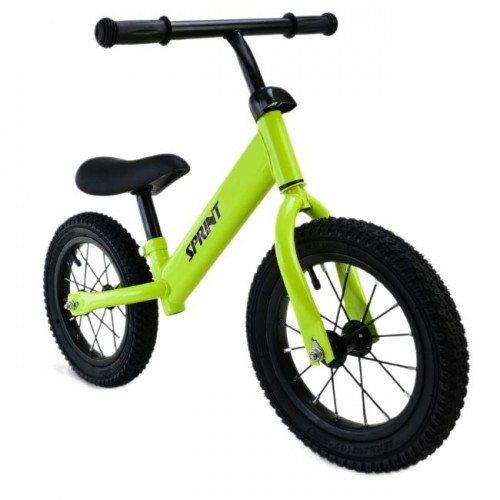 Велобіг (сталевий, колеса 12 дюймів надувні) зелений (MiC)