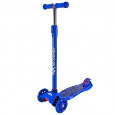 Самокат дитячий 4-х коліс. MAXI, колеса PU світяться (СИНІЙ)