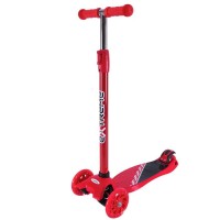 Самокат детский 4-х колес. MAXI, колеса PU светятся (КРАСНЫЙ)