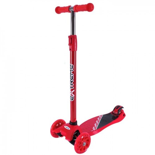 Самокат дитячий 4-х коліс. MAXI, колеса PU світяться (ЧЕРВОНИЙ) (MiC)