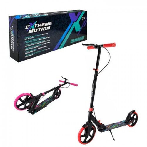 Самокат городской 2-х колес.стальной,колеса 200 мм (КРАСНЫЙ) (MiC)