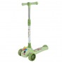 Самокат дитячий 3-х коліс складний, колеса PU муз, батар., світло, звук (ЗЕЛЕНИЙ) (MiC)