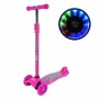 Самокат дитячий 4-х коліс. MAXI, колеса PU світяться (РОЖЕВИЙ) (MiC)