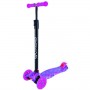 Самокат детский 4-х колес. MAXI, колеса PU светящиеся, пакет "Космос" (РОЖЕВЫЙ) (MiC)