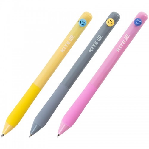 Ручка кулькова автоматична Smile, синя (Kite)