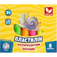 Пластилін флуоресцентний 6 кольорів