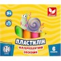 Пластилін флуоресцентний 6 кольорів (школярик)
