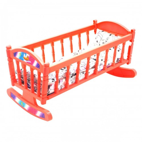 Кроватка с постелью, коралловая (MiC)