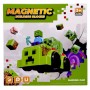 Магнитный конструктор "MINECRAFT" машинки (КРИПЕР) (MiC)