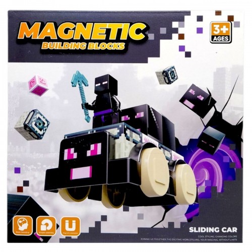 Магнитный конструктор "MINECRAFT" машинки (ЭНДЕРМЕН) (MiC)