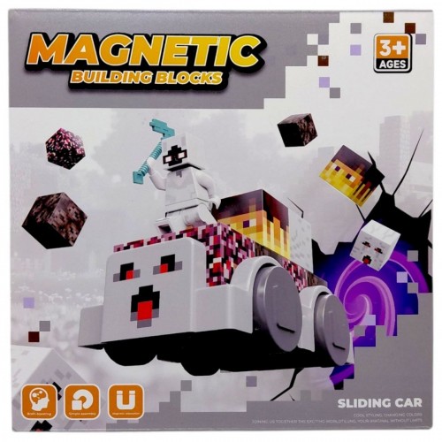 Магнитный конструктор "MINECRAFT" машинки (ГАСТ) (MiC)