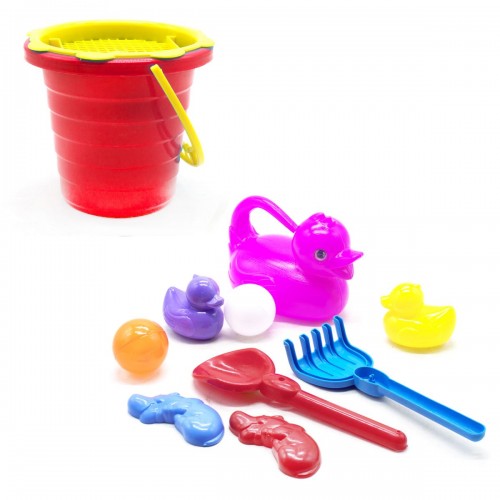 Пісочний набір з лійкою червоний (MiC)