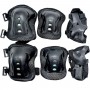 Захисний набір, налокітники, наколінники, запястя, у сітцІ (ЧОРНИЙ) (MiC)