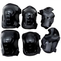 Захисне спорядження, налокітники, наколінники, запястя, у сітці (ЧОРНИЙ)