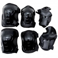 Захисне спорядження, налокітники, наколінники, запястя, у сітці (ЧОРНИЙ)