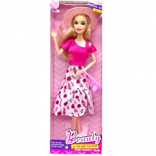Лялька, типу барбі, в стильному одязі (БІЛА СПІДНИЦЯ) (MiC)