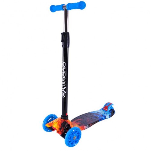 Самокат дитячий 4-х коліс MAXI, колеса PU світяться (СИНІЙ) (MiC)