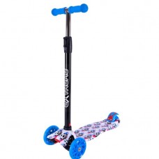 Самокат дитячий 4-х коліс  MAXI, колеса PU світяться (БІЛИЙ)