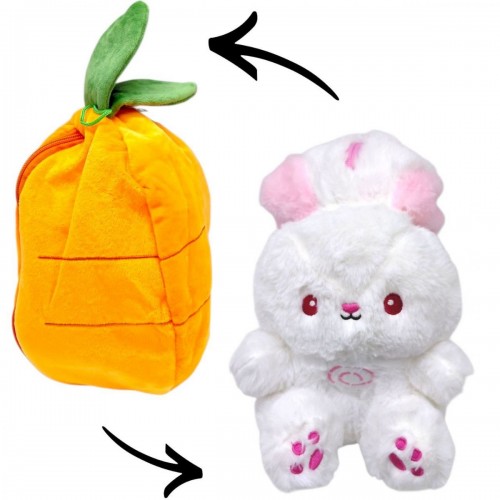 Мягкая игрушка-трансформер "Дышащий заяц" (МОРКОВЬ) 35см (MiC)