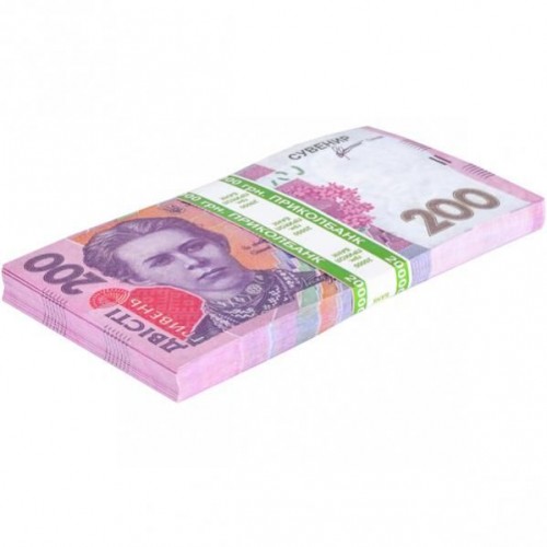 Сувенир 200 гривен (80 шт купюр) (MiC)
