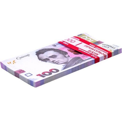 Сувенир 100 гривен (80 шт купюр) (MiC)