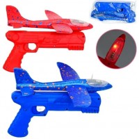 Пистолет с запускателем (самолет, пистолет, пусковой механизм, подсветка самолета) микс