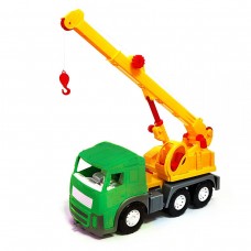 Машинка Автокран Акрос, зелена